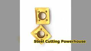 鋼仕上げ用CrTiAIN超硬インサート